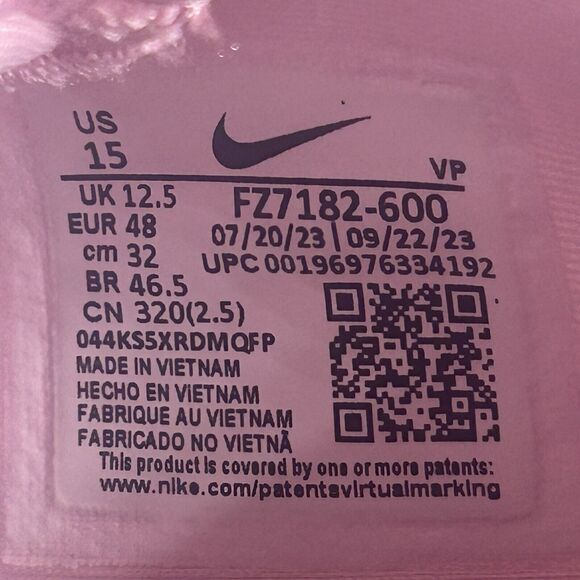 Nike Sabrina 1 Kay Yow Promo FZ7182-600 Women’s Size 15/ Men’s Size 13.5 - Picture 9 of 9